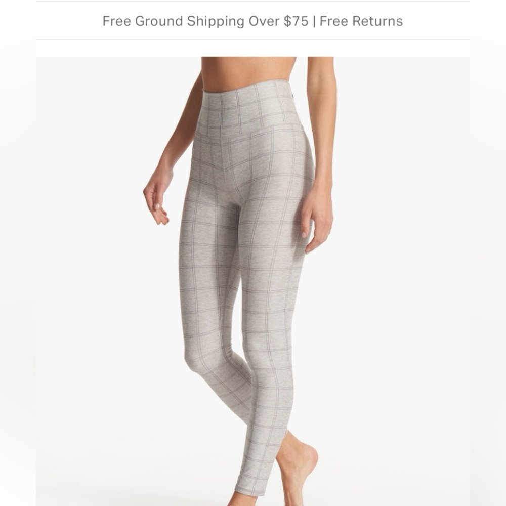 Vuiori clean elevation clay heather windowpane leggings